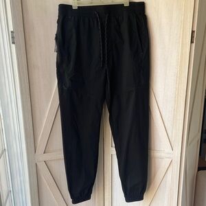 American Eagle Outfitters Active Flex Black Joggers, Men’s Size S, Cotton Blend